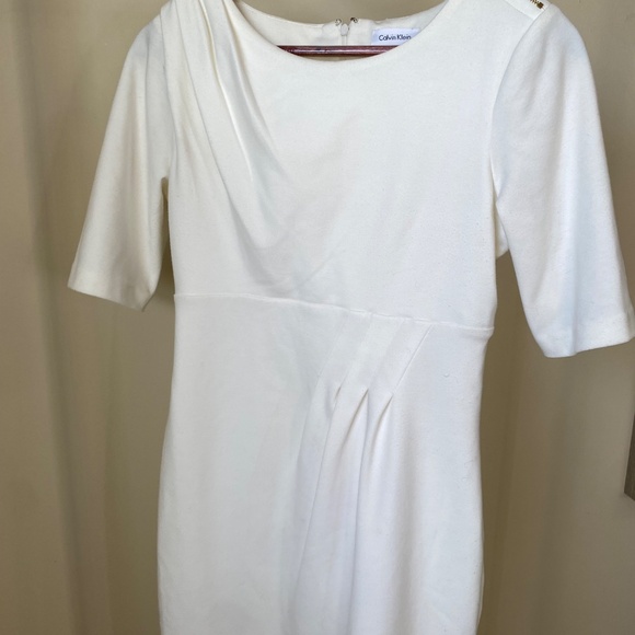 Calvin Klein Brand Ivory Shift Dress - Picture 2 of 3